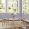 International Concepts Round 36 in Rd Ped Gathering Ht Table, 2 Counter Ht Stools, Weathered Grey, 36 in W, 36 in L, Wood K09-36RT-6B-S402-2 - alternate 2